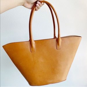 Mansur Gavriel Triangle Leather Tote